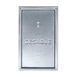 Tapa 25 x 50 Fierro Galvanizado